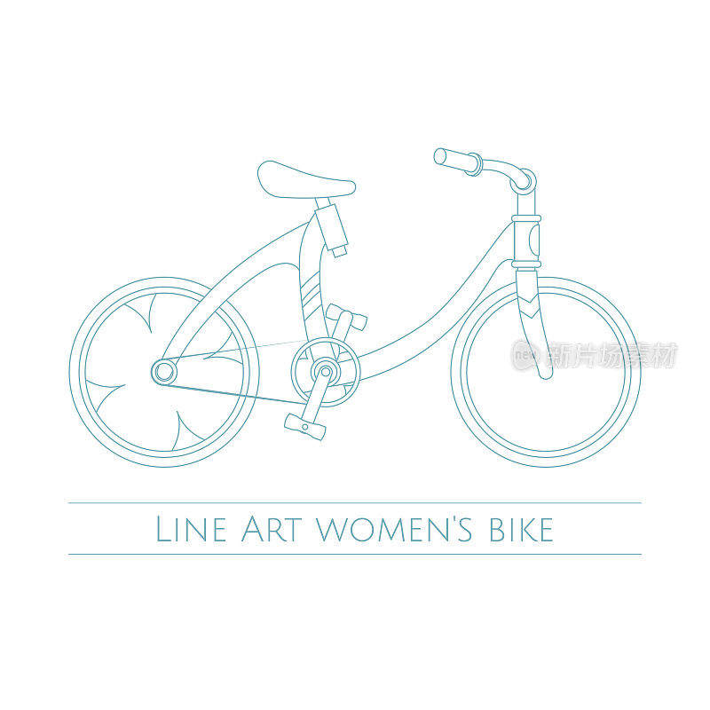 Line Art women Bike One